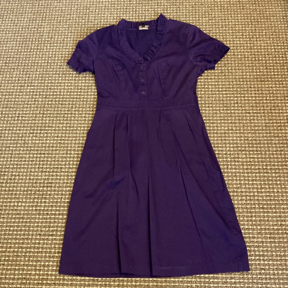 Purple Shirt Dress with Pockets!